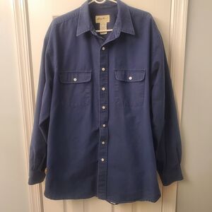 Eddie Bauer Navy Casual Button-Down Shirt